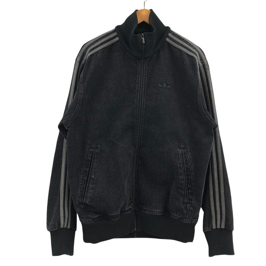 【中古品】【メンズ/レディース】 ADIDAS アディダス ADICOLOR DENIM FIREBIRD TRACK TOP JC6717 アディカラー デニム ファイヤーバード トラックトップ ジャケット 148-260504-hn-09-fur サイズ：M カラー：ブラック/ホワイト 万代Net店