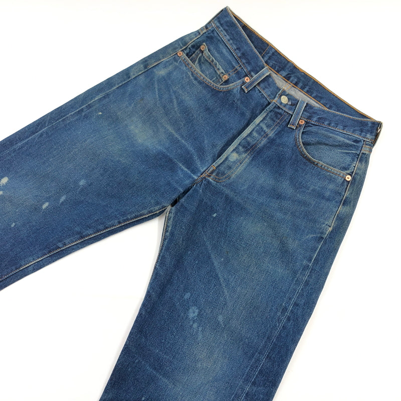 【現状渡し品】【メンズ】 LEVI'S リーバイス 90S 501 DENIM PANTS 0595-73043 BIG-E 刻印555 95年製 赤耳 復刻 110周年モデル デニムパンツ ボトムス 157-260722-hn-13-fur サイズ：32×36 カラー：インディゴ 万代Net店