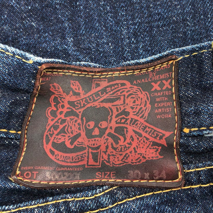 【中古品】【メンズ】 SKULL JEANS スカルジーンズ DENIM PANTS デニムパンツ ボトムス 156-261015-hn-08-fur サイズ：30×34 カラー：インディゴ 万代Net店