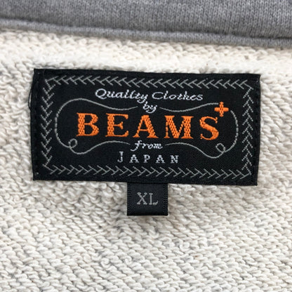【中古品】【メンズ】 BEAMS PLUS ビームスプラス SWEAT HALF ZIP 38-13-0110156 スウェット トレーナー ハーフジップ トップス 147-260722-hn-14-fur サイズ：XL カラー：グレー 万代Net店