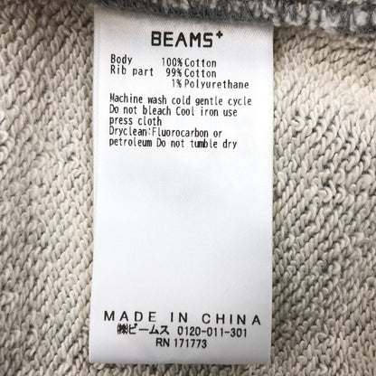【中古品】【メンズ】 BEAMS PLUS ビームスプラス SWEAT HALF ZIP 38-13-0110156 スウェット トレーナー ハーフジップ トップス 147-260722-hn-14-fur サイズ：XL カラー：グレー 万代Net店