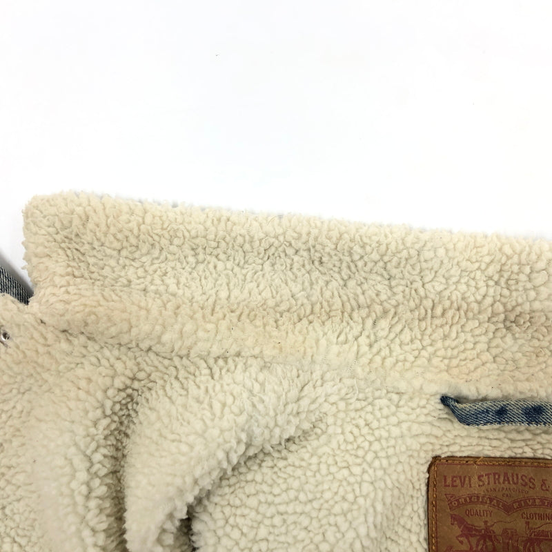 【現状渡し品】【メンズ】 LEVI'S リーバイス BOA LINER DENIM JACKET ボアライナー デニムジャケット Gジャン アウター 146-261015-hn-09-fur サイズ：S カラー：ブルー 万代Net店