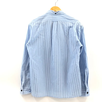 【中古品】【メンズ】 TENDERLOIN テンダーロイン STRIPE L/S SHIRT 長袖ストライプシャツ カジュアルシャツ トップス 145-260723-hn-01-fur サイズ：M カラー：ブルー系 万代Net店