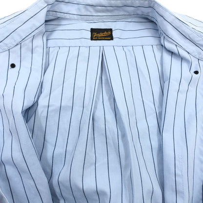 【中古品】【メンズ】 TENDERLOIN テンダーロイン STRIPE L/S SHIRT 長袖ストライプシャツ カジュアルシャツ トップス 145-260723-hn-01-fur サイズ：M カラー：ブルー系 万代Net店