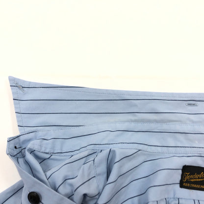 【中古品】【メンズ】 TENDERLOIN テンダーロイン STRIPE L/S SHIRT 長袖ストライプシャツ カジュアルシャツ トップス 145-260723-hn-01-fur サイズ：M カラー：ブルー系 万代Net店