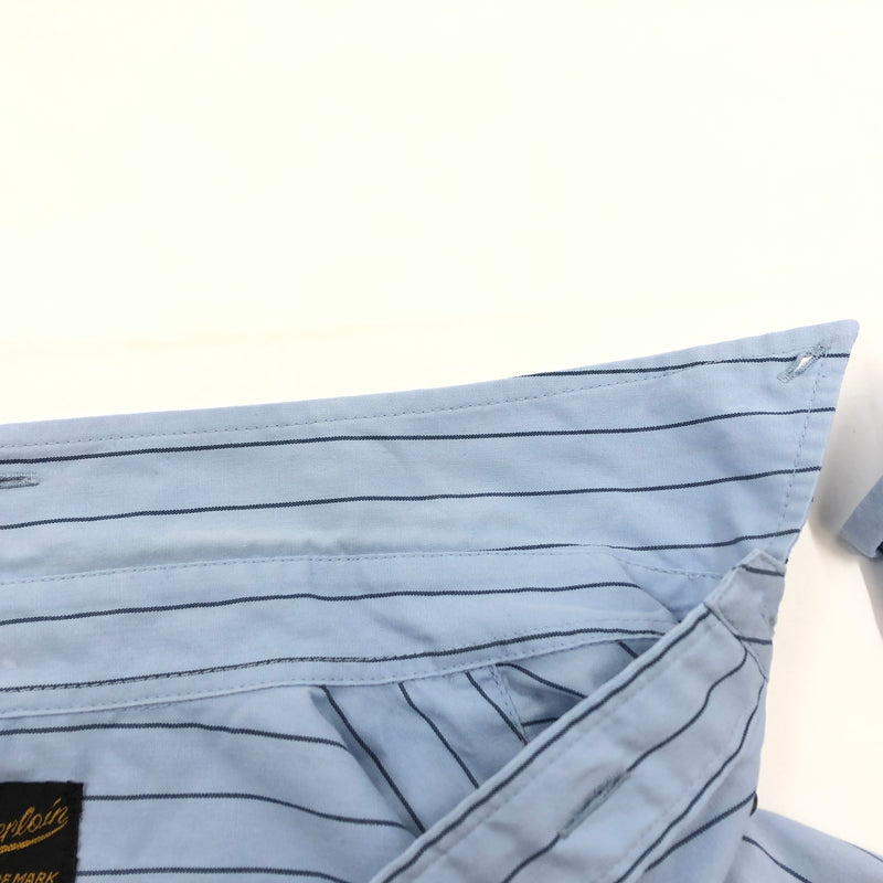 【中古品】【メンズ】 TENDERLOIN テンダーロイン STRIPE L/S SHIRT 長袖ストライプシャツ カジュアルシャツ トップス 145-260723-hn-01-fur サイズ：M カラー：ブルー系 万代Net店