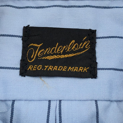 【中古品】【メンズ】 TENDERLOIN テンダーロイン STRIPE L/S SHIRT 長袖ストライプシャツ カジュアルシャツ トップス 145-260723-hn-01-fur サイズ：M カラー：ブルー系 万代Net店