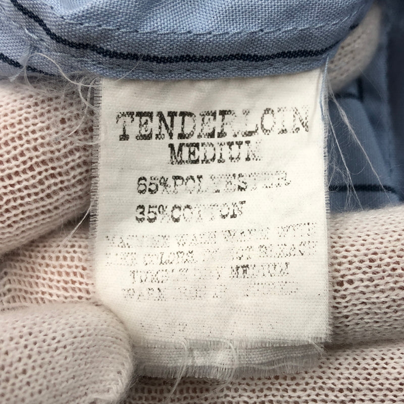 【中古品】【メンズ】 TENDERLOIN テンダーロイン STRIPE L/S SHIRT 長袖ストライプシャツ カジュアルシャツ トップス 145-260723-hn-01-fur サイズ：M カラー：ブルー系 万代Net店