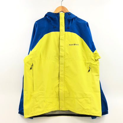 【中古品】【メンズ】 MONT-BELL モンベル THUNDER PASS JACKET 1128344 サンダーパスジャケット レインウェア マウンテンパーカー アウター 144-261015-hn-10-fur サイズ：XL カラー：イエロー/ブルー 万代Net店