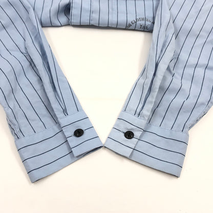 【中古品】【メンズ】 TENDERLOIN テンダーロイン STRIPE L/S SHIRT 長袖ストライプシャツ カジュアルシャツ トップス 145-260723-hn-01-fur サイズ：M カラー：ブルー系 万代Net店
