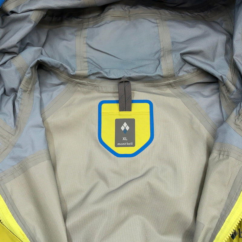 【中古品】【メンズ】 MONT-BELL モンベル THUNDER PASS JACKET 1128344 サンダーパスジャケット レインウェア マウンテンパーカー アウター 144-261015-hn-10-fur サイズ：XL カラー：イエロー/ブルー 万代Net店