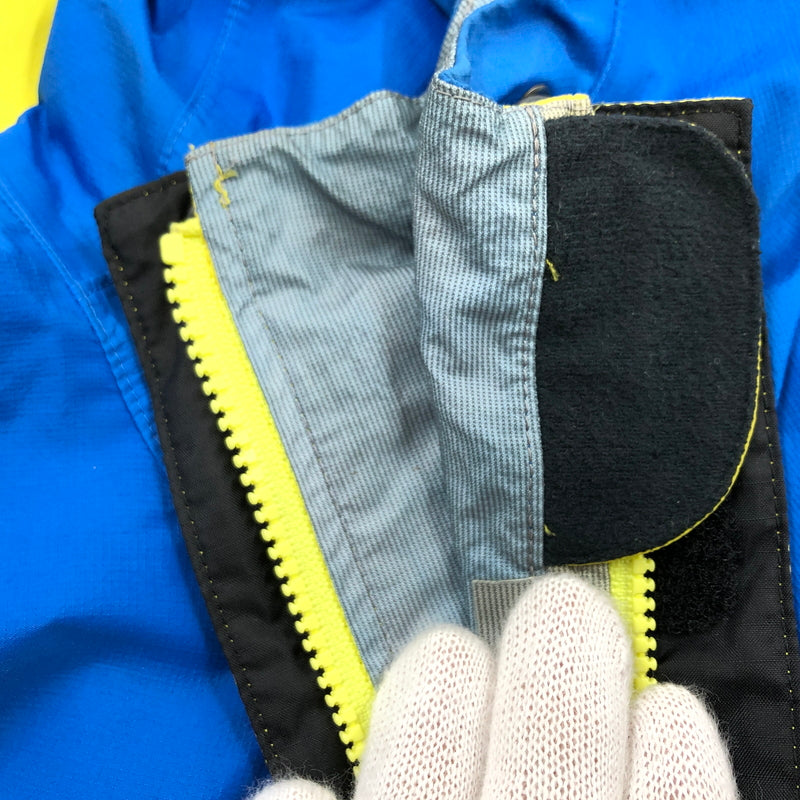 【中古品】【メンズ】 MONT-BELL モンベル THUNDER PASS JACKET 1128344 サンダーパスジャケット レインウェア マウンテンパーカー アウター 144-261015-hn-10-fur サイズ：XL カラー：イエロー/ブルー 万代Net店