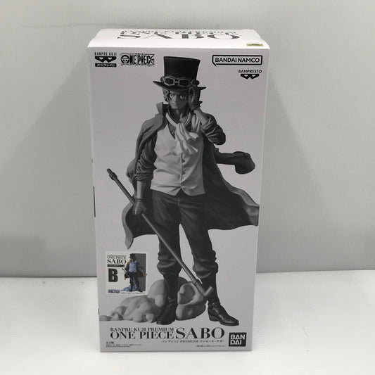 【中古美品】 バンプレくじ PREMIUM ワンピース -サボ- B賞 アニメカラー 未開封 箱イタミあり 047-260707-ti-13-tagh 万代Net店