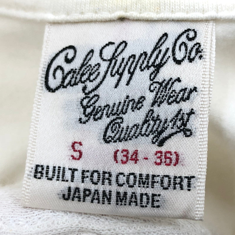 【現状渡し品】【メンズ】 CALEE キャリー 半袖Tシャツ トップス 142-251129-hn-02-fur サイズ：S カラー：ホワイト 万代Net店