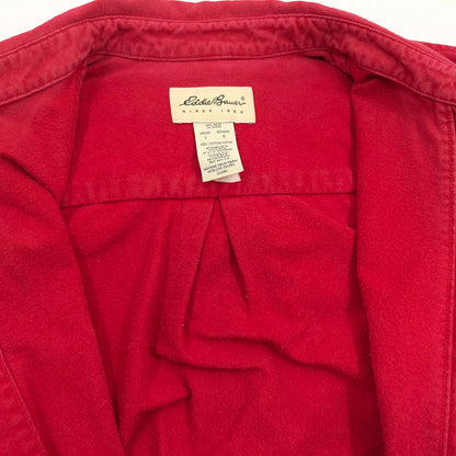 【現状渡し品】【メンズ】 EDDIE BAUER エディー・バウアー LS CHAMOIS CLOTH SHIRT 長袖 シャモアクロスシャツ カジュアルシャツ トップス 146-261015-hn-11-fur サイズ：L カラー：レッド 万代Net店