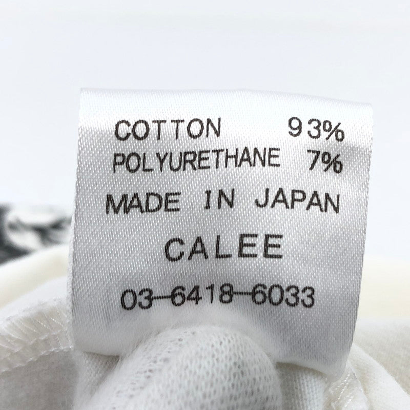 【現状渡し品】【メンズ】 CALEE キャリー 半袖Tシャツ トップス 142-251129-hn-02-fur サイズ：S カラー：ホワイト 万代Net店