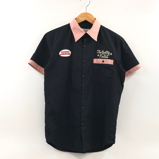 【中古品】【メンズ】 WACKO MARIA ワコマリア BOWLING SHIRT ボウリングシャツ カジュアルシャツ 半袖 トップス 142-260723-hn-04-fur サイズ：S カラー：ブラック/ピンク 万代Net店
