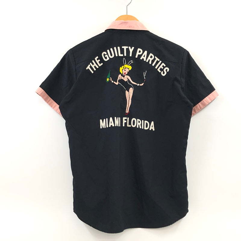 【中古品】【メンズ】 WACKO MARIA ワコマリア BOWLING SHIRT ボウリングシャツ カジュアルシャツ 半袖 トップス 142-260723-hn-04-fur サイズ：S カラー：ブラック/ピンク 万代Net店