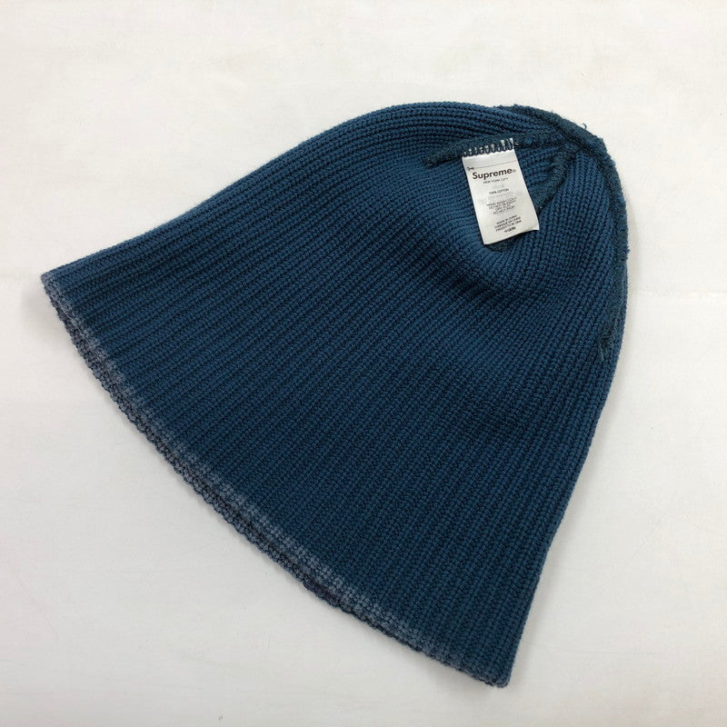 【中古品】【メンズ/レディース】 SUPREME シュプリーム 25SS OLD ENGLISH PRINTED BEANIE オールドイングリッシュ プリント ビーニー ニットキャップ 帽子 185-260506-hn-03-fur サイズ：ONE SIZE(58cm) カラー：ネイビー系 万代Net店