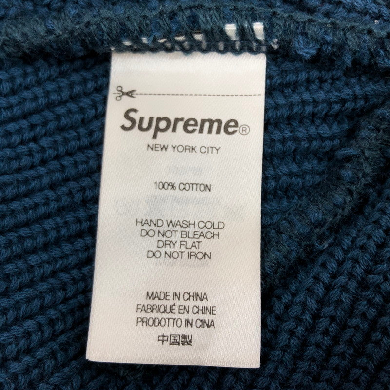 【中古品】【メンズ/レディース】 SUPREME シュプリーム 25SS OLD ENGLISH PRINTED BEANIE オールドイングリッシュ プリント ビーニー ニットキャップ 帽子 185-260506-hn-03-fur サイズ：ONE SIZE(58cm) カラー：ネイビー系 万代Net店
