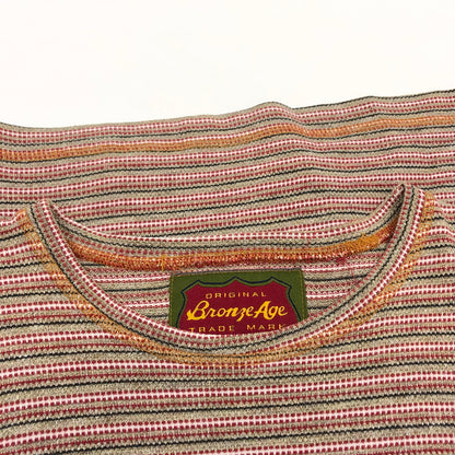 【中古品】【メンズ】 BRONZE AGE ブロンズエイジ BORDER S/S TEE ボーダー 半袖Tシャツ トップス 146-260723-hn-05-fur サイズ：M カラー：マルチカラー 万代Net店