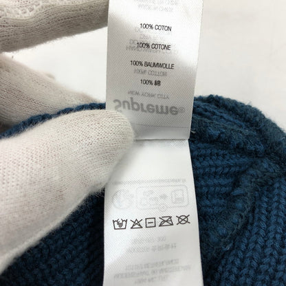 【中古品】【メンズ/レディース】 SUPREME シュプリーム 25SS OLD ENGLISH PRINTED BEANIE オールドイングリッシュ プリント ビーニー ニットキャップ 帽子 185-260506-hn-03-fur サイズ：ONE SIZE(58cm) カラー：ネイビー系 万代Net店