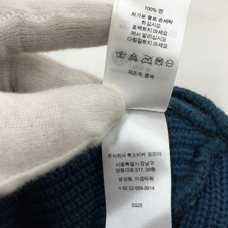 【中古品】【メンズ/レディース】 SUPREME シュプリーム 25SS OLD ENGLISH PRINTED BEANIE オールドイングリッシュ プリント ビーニー ニットキャップ 帽子 185-260506-hn-03-fur サイズ：ONE SIZE(58cm) カラー：ネイビー系 万代Net店