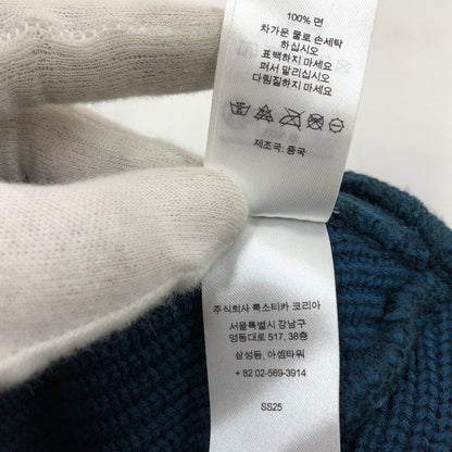 【中古品】【メンズ/レディース】 SUPREME シュプリーム 25SS OLD ENGLISH PRINTED BEANIE オールドイングリッシュ プリント ビーニー ニットキャップ 帽子 185-260506-hn-03-fur サイズ：ONE SIZE(58cm) カラー：ネイビー系 万代Net店