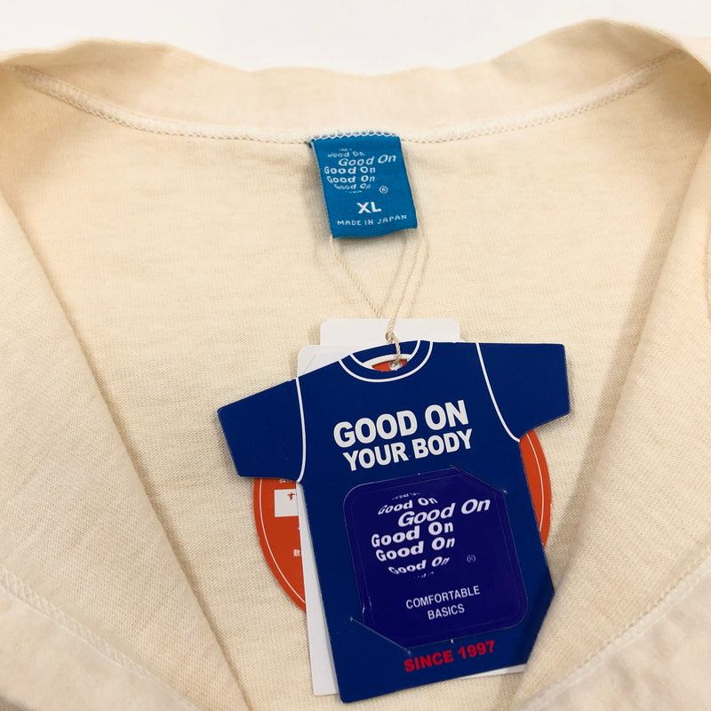 【中古美品】【メンズ】 GOOD ON グッドオン LS HEAVY HENRY TEE 832597167002 ヘビー ヘンリー 長袖Tシャツ トップス 140-260723-hn-06-fur サイズ：XL カラー：ナチュラル 万代Net店