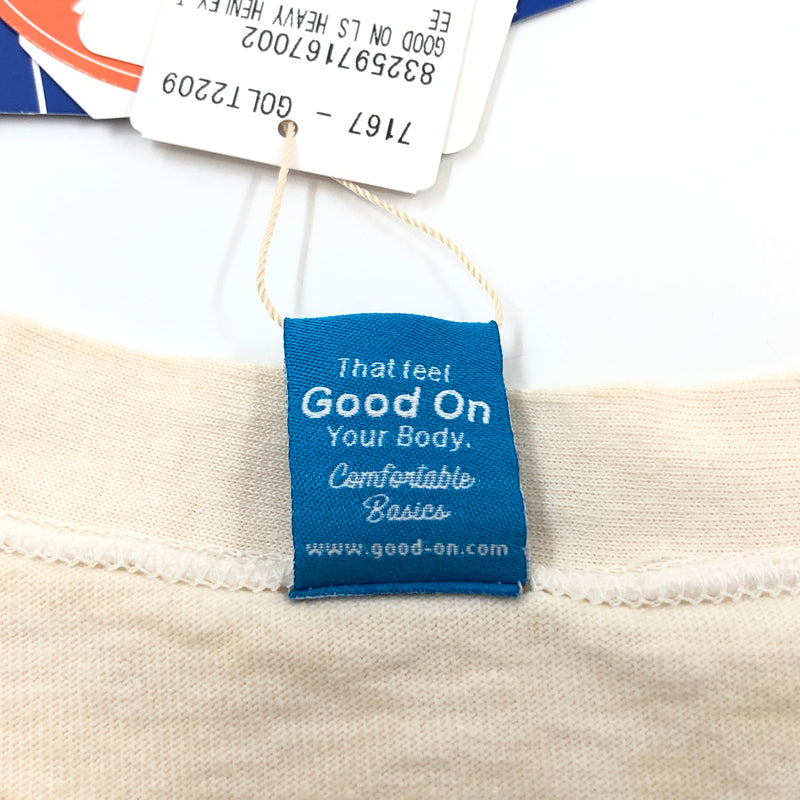 【中古美品】【メンズ】 GOOD ON グッドオン LS HEAVY HENRY TEE 832597167002 ヘビー ヘンリー 長袖Tシャツ トップス 140-260723-hn-06-fur サイズ：XL カラー：ナチュラル 万代Net店