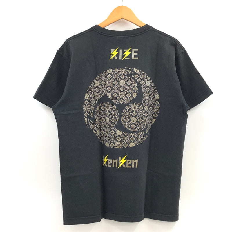 【現状渡し品】【メンズ】 RIZE ライズ PRINT SS TEE KENKENモデル プリント 半袖Tシャツ トップス 146-260723-hn-07-fur サイズ：L カラー：ブラック 万代Net店