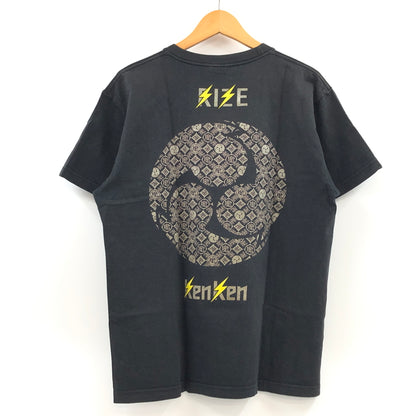 【現状渡し品】【メンズ】 RIZE ライズ PRINT SS TEE KENKENモデル プリント 半袖Tシャツ トップス 146-260723-hn-07-fur サイズ：L カラー：ブラック 万代Net店