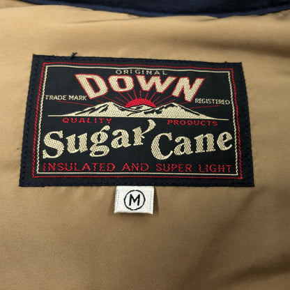 【現状渡し品】【メンズ】 SUGAR CANE シュガーケーン COTTON×NYLON LEATHER YORK DOWN VEST SC12340 コットン×ナイロン レザーヨークダウンベスト アウター 145-260208-hn-06-fur サイズ：M カラー：ネイビー/ブラウン 万代Net店