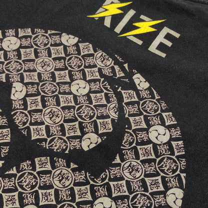 【現状渡し品】【メンズ】 RIZE ライズ PRINT SS TEE KENKENモデル プリント 半袖Tシャツ トップス 146-260723-hn-07-fur サイズ：L カラー：ブラック 万代Net店