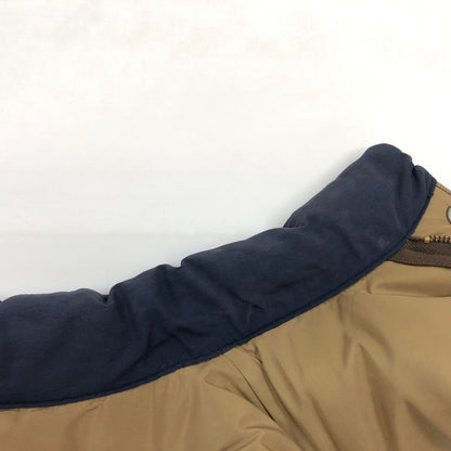 【現状渡し品】【メンズ】 SUGAR CANE シュガーケーン COTTON×NYLON LEATHER YORK DOWN VEST SC12340 コットン×ナイロン レザーヨークダウンベスト アウター 145-260208-hn-06-fur サイズ：M カラー：ネイビー/ブラウン 万代Net店