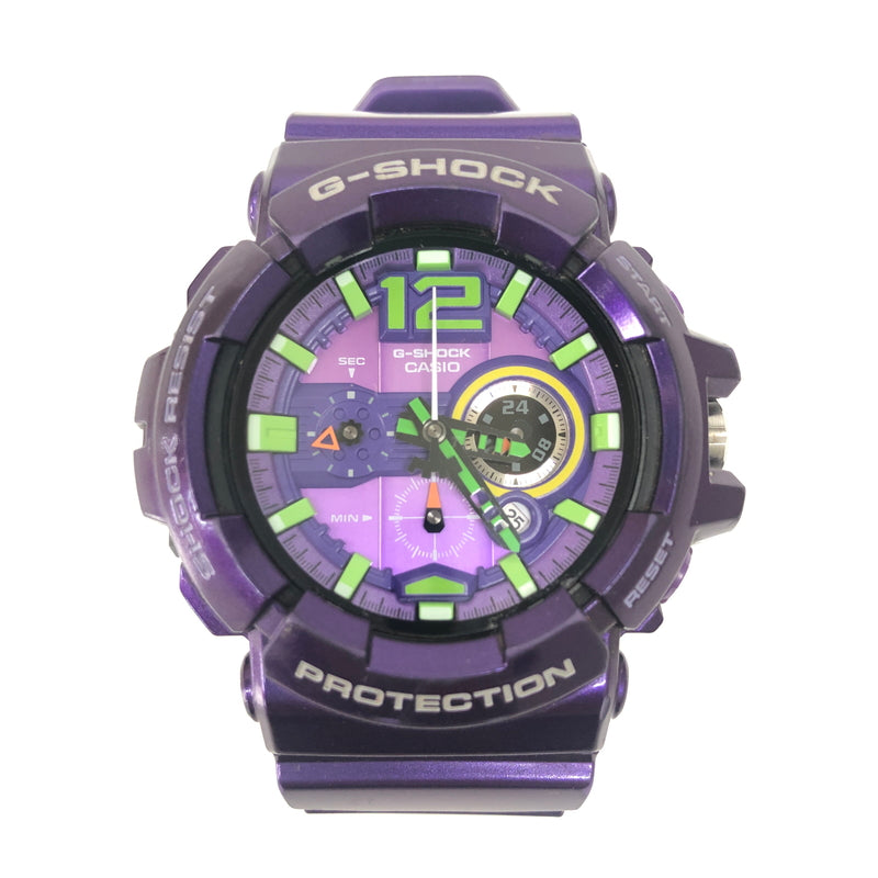【中古品】【メンズ】 CASIO カシオ G-SHOCK ジーショック × 新世紀エヴァンゲリオン 別注 コラボ GAC-110-6A 初号機モデル クォーツ 腕時計 178-260628-kk-13-hon カラー：パープル 万代Net店