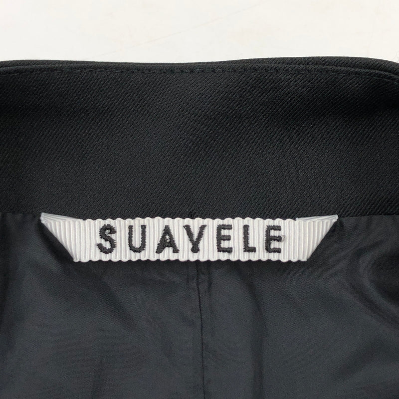 【中古品】【メンズ】 SUAVELE シュアーブル SV-0212 ノーカラーダブルジャケット アウター 147-260723-hn-08-fur サイズ：2 カラー：ブラック 万代Net店
