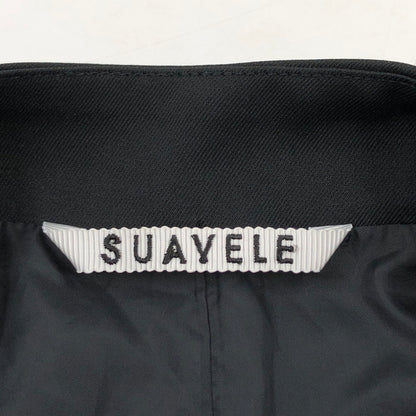 【中古品】【メンズ】 SUAVELE シュアーブル SV-0212 ノーカラーダブルジャケット アウター 147-260723-hn-08-fur サイズ：2 カラー：ブラック 万代Net店