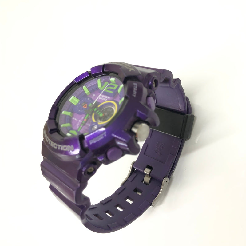【中古品】【メンズ】 CASIO カシオ G-SHOCK ジーショック × 新世紀エヴァンゲリオン 別注 コラボ GAC-110-6A 初号機モデル クォーツ 腕時計 178-260628-kk-13-hon カラー：パープル 万代Net店