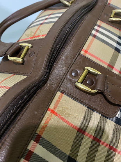 【中古品】【メンズ/レディース】 Burberrys バーバリーズ ノバチェック ヴィンテージ ボストンバッグ カバン 180-251021-jt-05-min カラー：ブラウン系 万代Net店