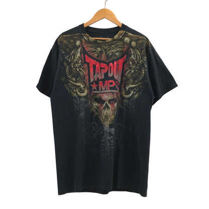 【中古品】【メンズ】 TAPOUT MPS タップアウト SKULL PRINT S/S TEE スカルプリント 半袖Tシャツ トップス 146-260506-hn-08-fur サイズ：L カラー：ブラック 万代Net店