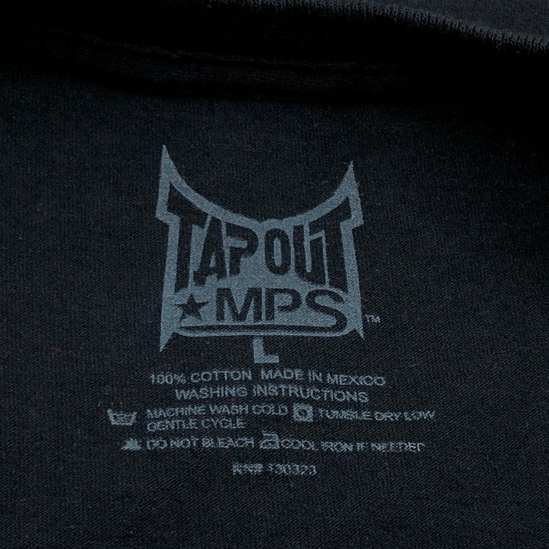 【中古品】【メンズ】 TAPOUT MPS タップアウト SKULL PRINT S/S TEE スカルプリント 半袖Tシャツ トップス 146-260506-hn-08-fur サイズ：L カラー：ブラック 万代Net店
