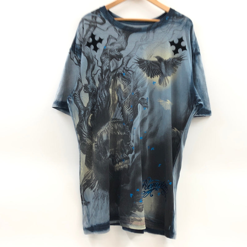 【現状渡し品】【メンズ】 REMETEE レメティー GRAPHIC S/S TEE グラフィック 半袖Tシャツ トップス 146-260725-hn-02-fur サイズ：XXXL カラー：ブルー系 万代Net店