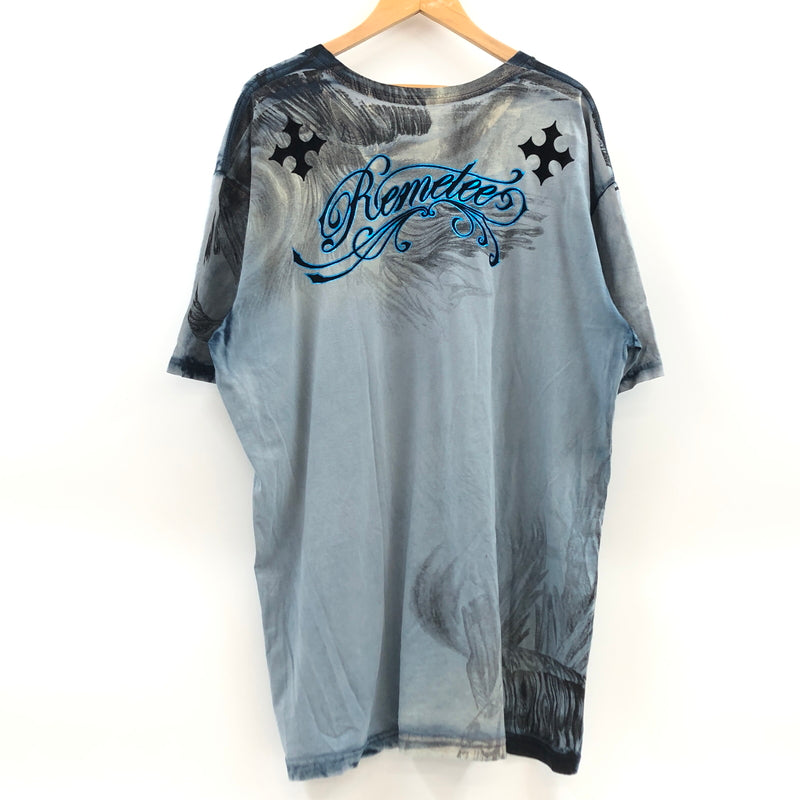 【現状渡し品】【メンズ】 REMETEE レメティー GRAPHIC S/S TEE グラフィック 半袖Tシャツ トップス 146-260725-hn-02-fur サイズ：XXXL カラー：ブルー系 万代Net店