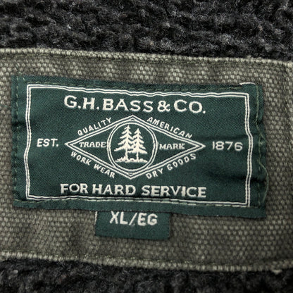 【現状渡し品】【メンズ】 G.H.BASS&CO ジーエイチバス DUCK JACKET ダックジャケット ワークジャケット アウター 146-261017-hn-01-fur サイズ：XL カラー：オリーブ系 万代Net店