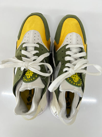 【中古品】【メンズ】 NIKE ナイキ×STUSSY ステューシー 別注 コラボ AIR HUARACHE LE DARK OLIVE DD1381-300 エア ハラチ ライトオリーブ スニーカー 靴 160-260822-SH-13-hon サイズ：26.5cm US8.5 カラー：ダークオリーブ 万代Net店