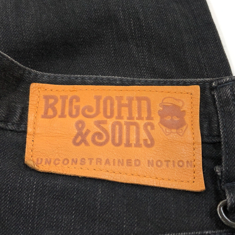 【中古品】【メンズ】 BIG JOHN＆SONS ビッグジョンアンドサンズ DENIM PANTS MN104C デニムパンツ ボトムス 156-260725-hn-04-fur サイズ：30 カラー：ブラック 万代Net店