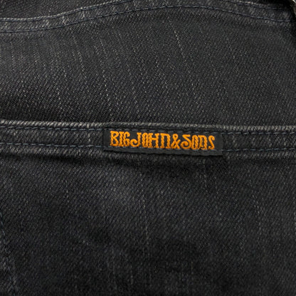 【中古品】【メンズ】 BIG JOHN＆SONS ビッグジョンアンドサンズ DENIM PANTS MN104C デニムパンツ ボトムス 156-260725-hn-04-fur サイズ：30 カラー：ブラック 万代Net店
