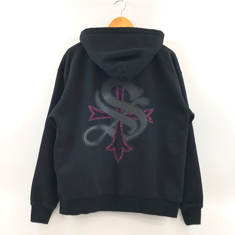【現状渡し品】【メンズ】 SUPPLIER サプライヤー BACK LOGO FULL ZIP HOODIE バックロゴ フルジップフーディー パーカー スウェット トップス 142-261017-hn-02-fur サイズ：M カラー：ブラック 万代Net店