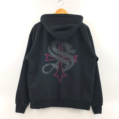 【現状渡し品】【メンズ】 SUPPLIER サプライヤー BACK LOGO FULL ZIP HOODIE バックロゴ フルジップフーディー パーカー スウェット トップス 142-261017-hn-02-fur サイズ：M カラー：ブラック 万代Net店